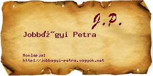 Jobbágyi Petra névjegykártya